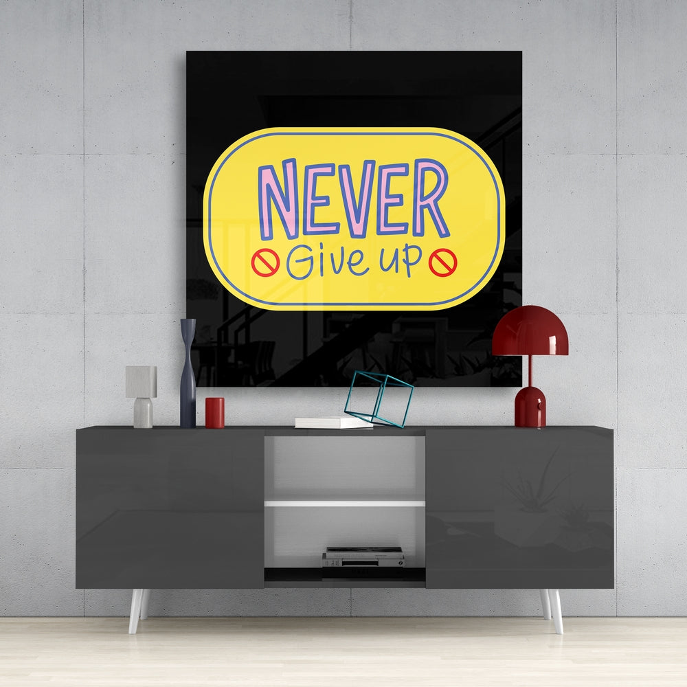 Never Give Up Cam Tablo