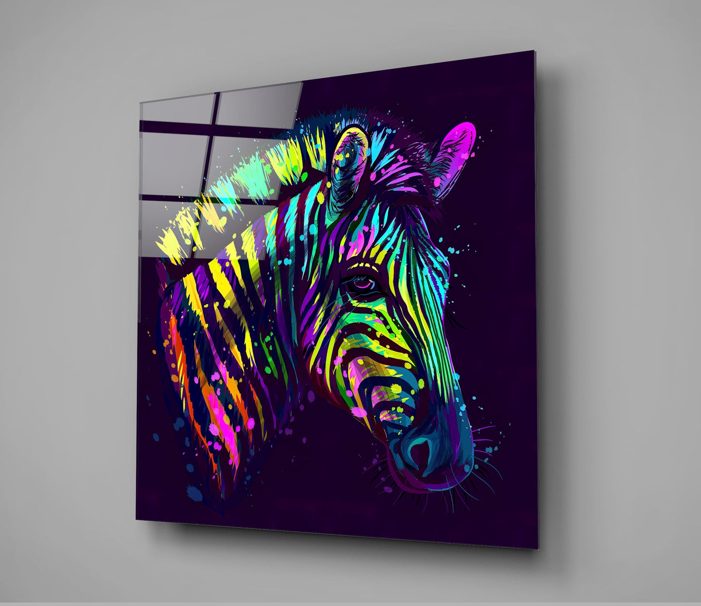 Renkli Zebra Cam Tablo