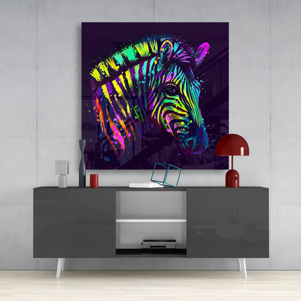 Renkli Zebra Cam Tablo
