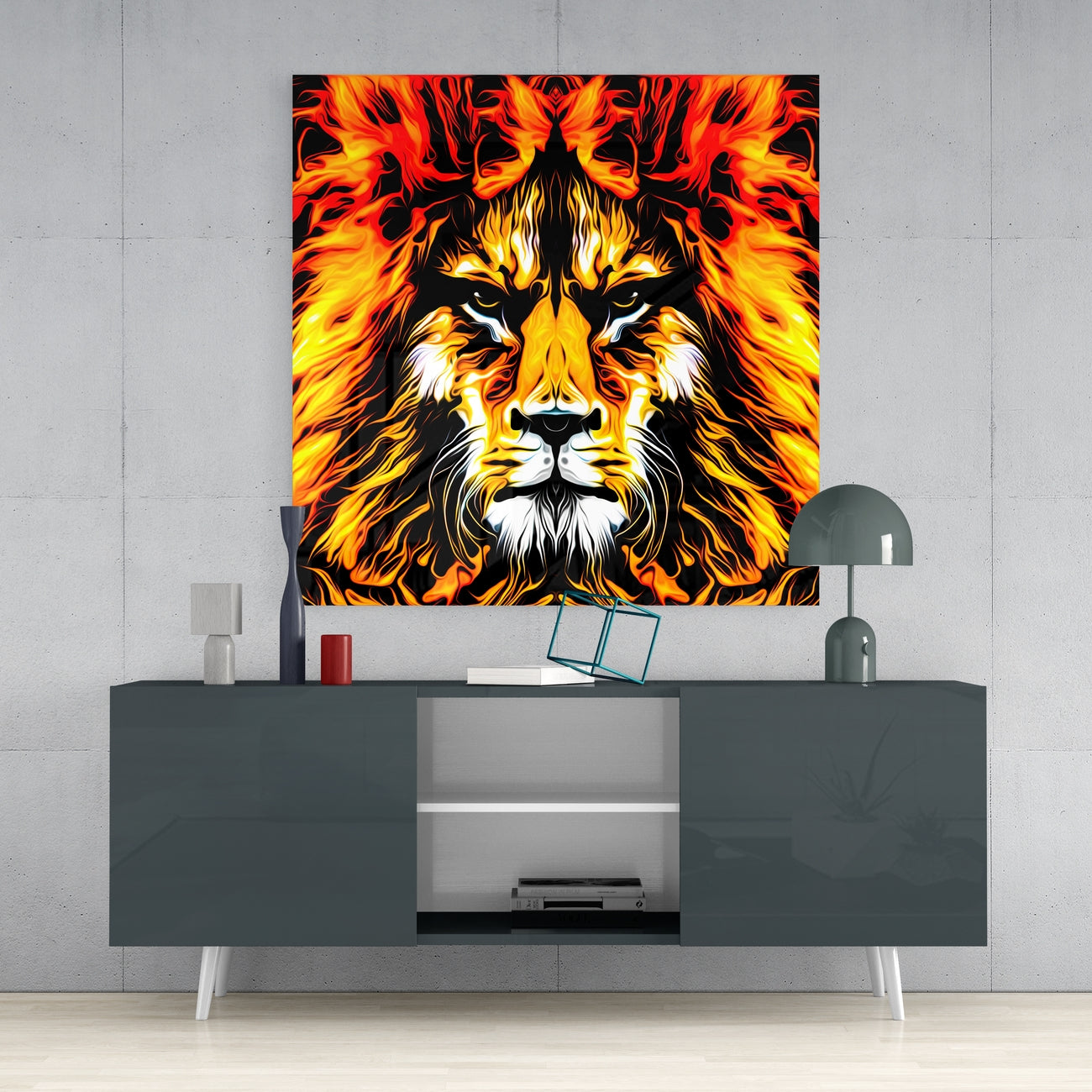 Aslan Cam Tablo