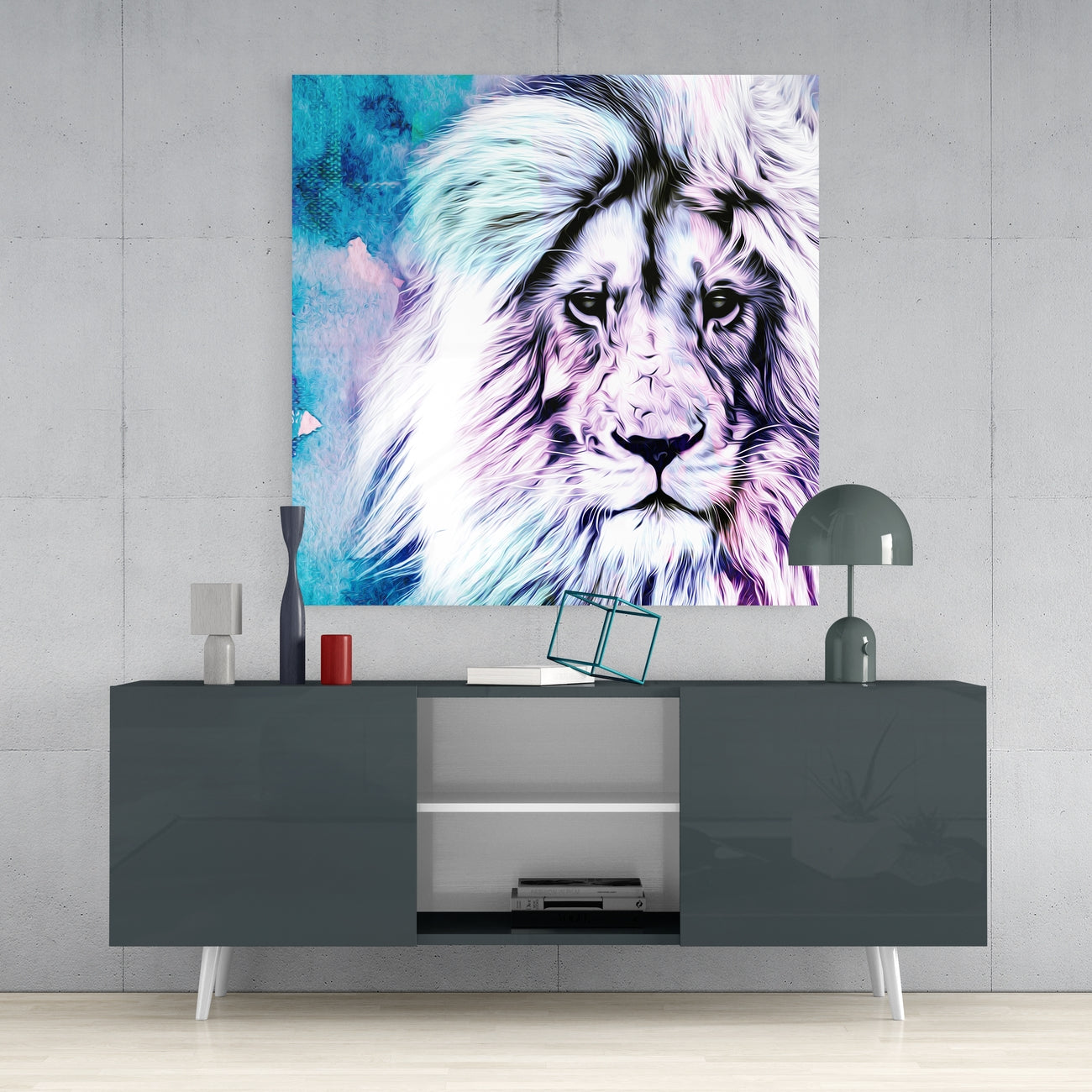 Aslan Cam Tablo