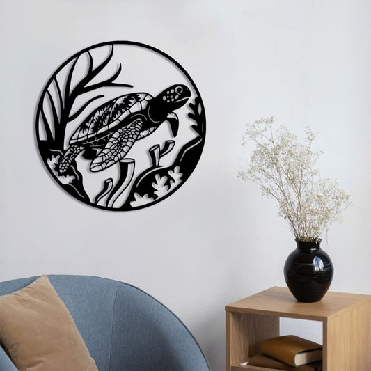 Turtle Metal Painting
