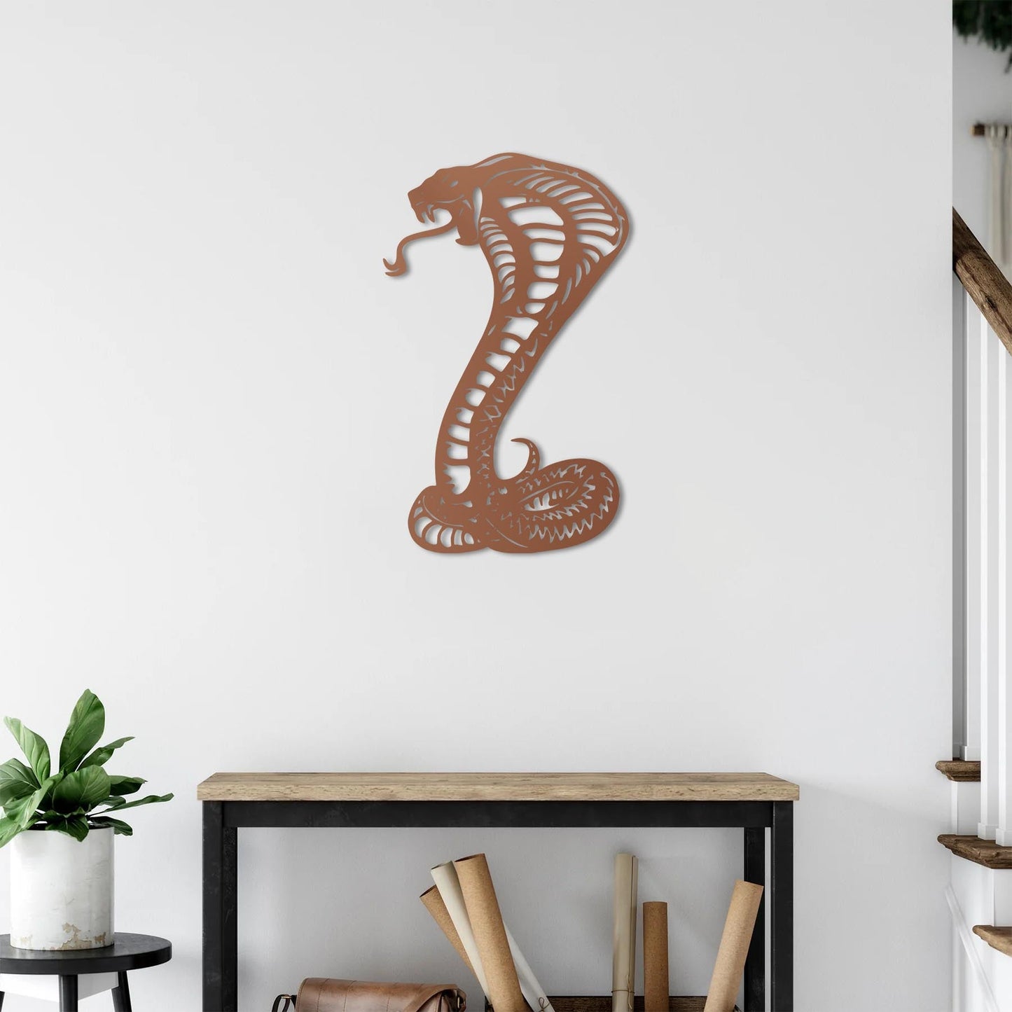 Cobra Metal Painting