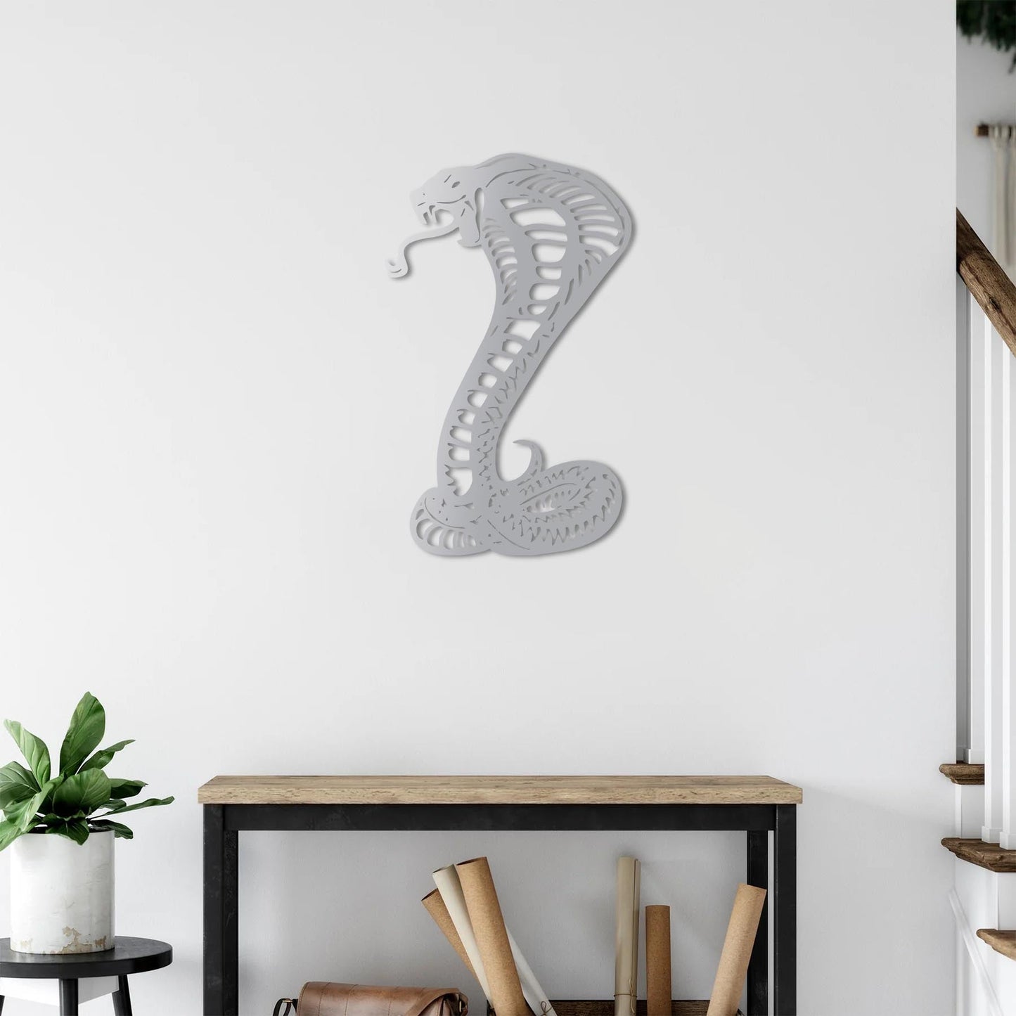 Cobra Metal Painting