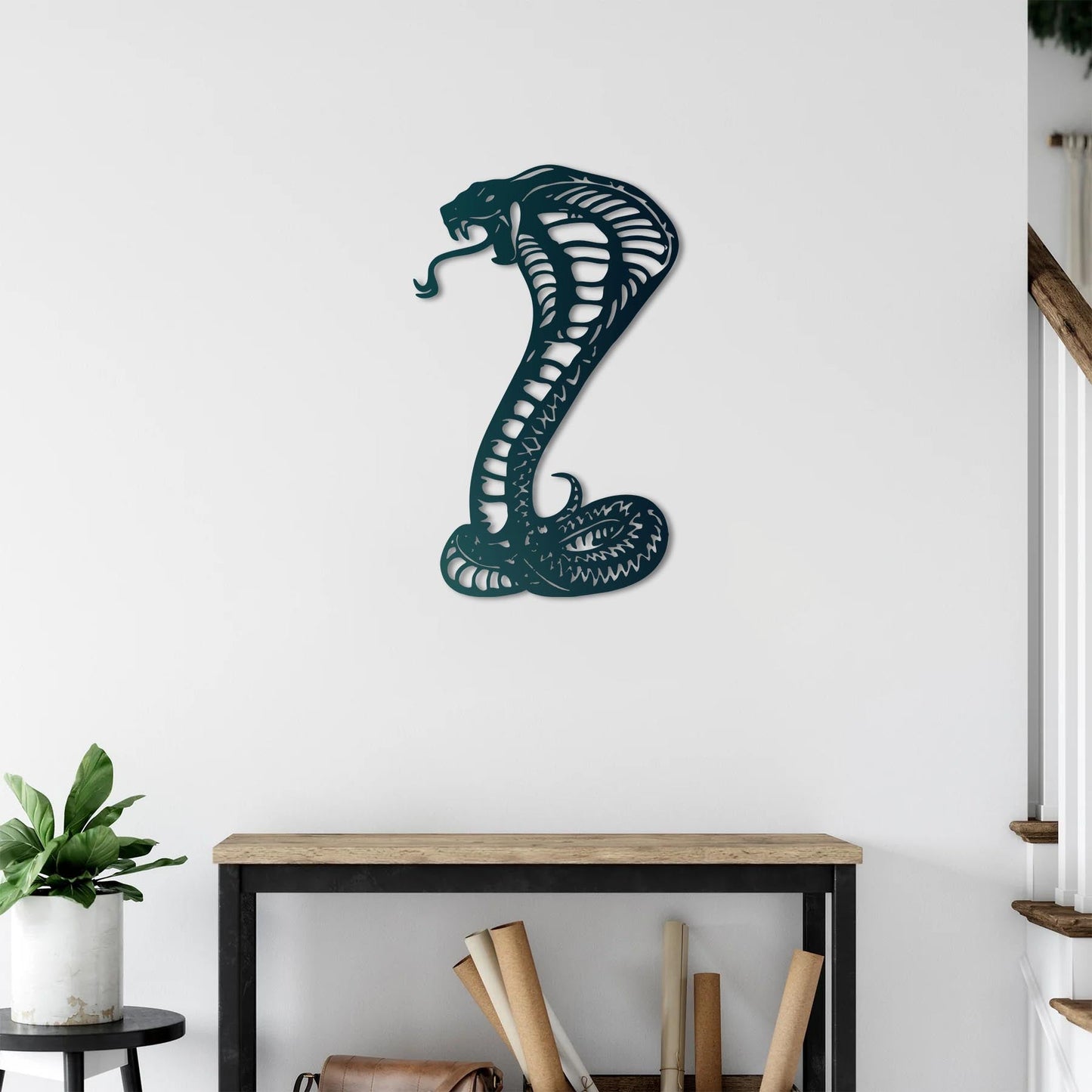 Cobra Metal Painting