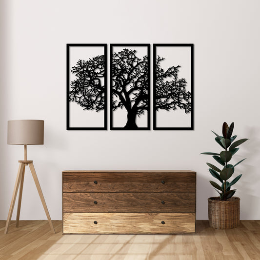 Tree Metal Painting from Roots to Sky