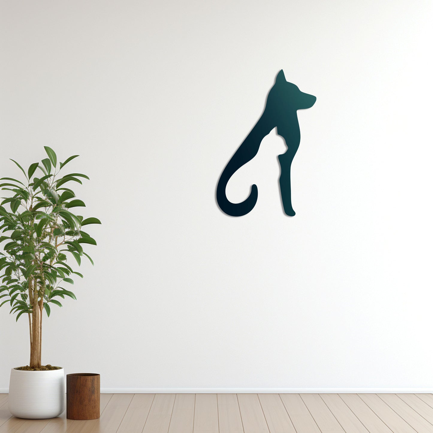 Silent Friendship Metal Painting