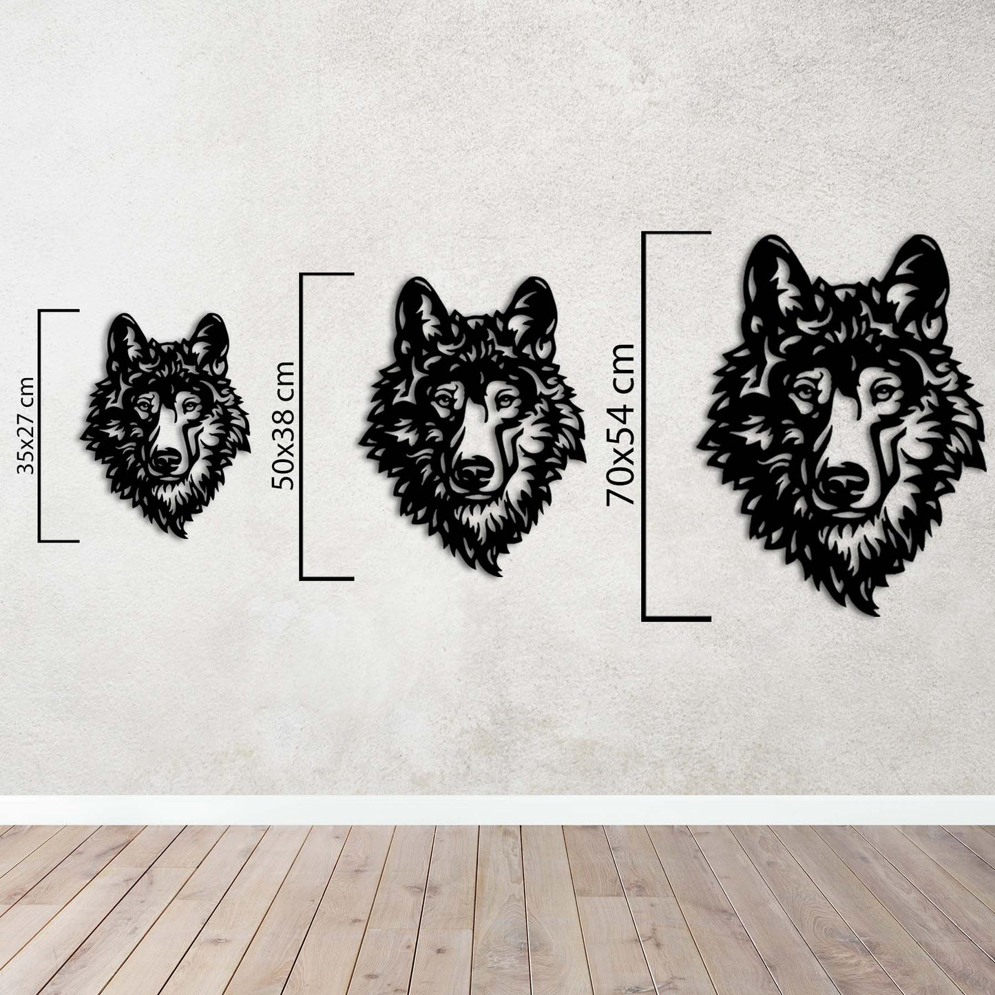 Noble Wolf Metal Painting