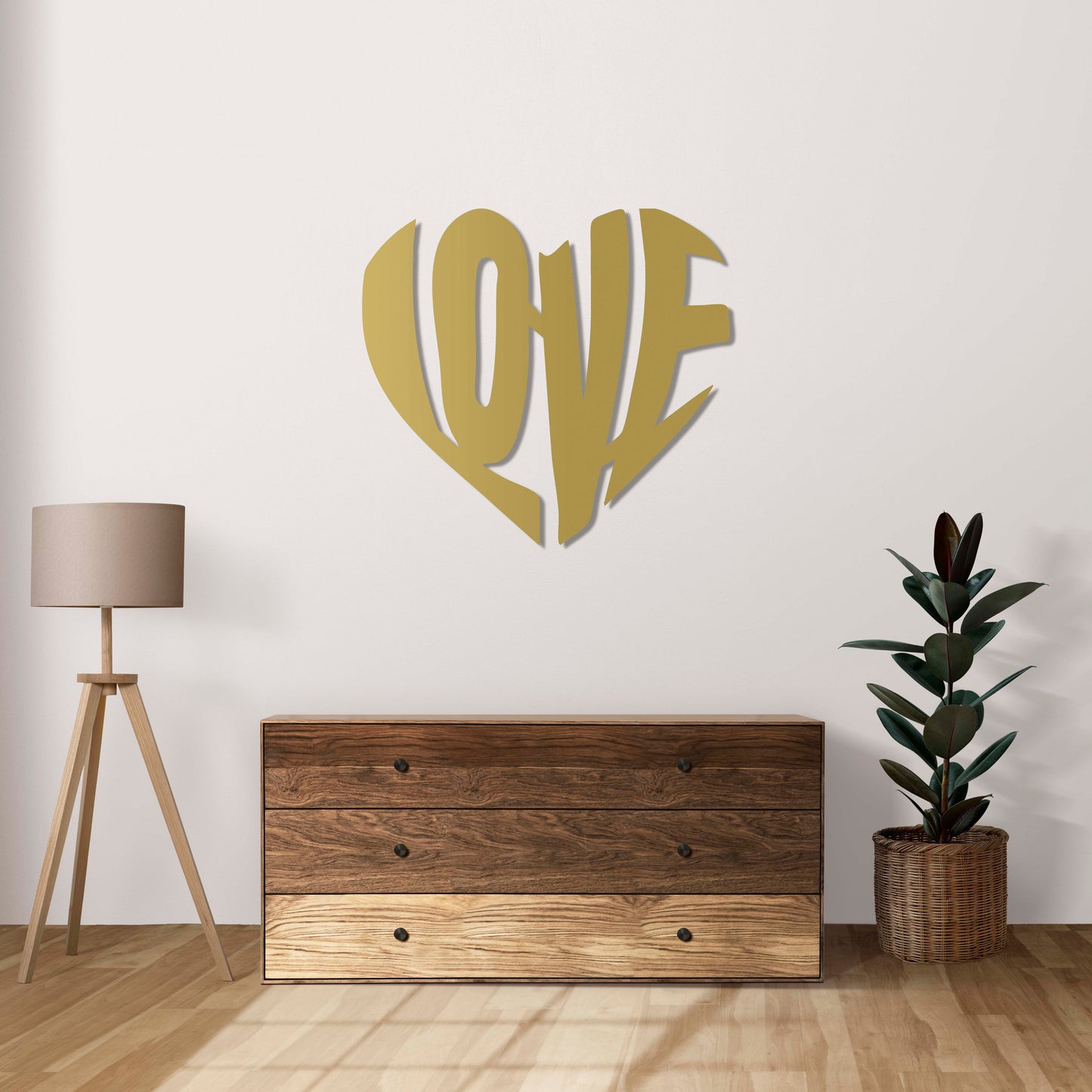 From the Heart: "LOVE" Metal Painting