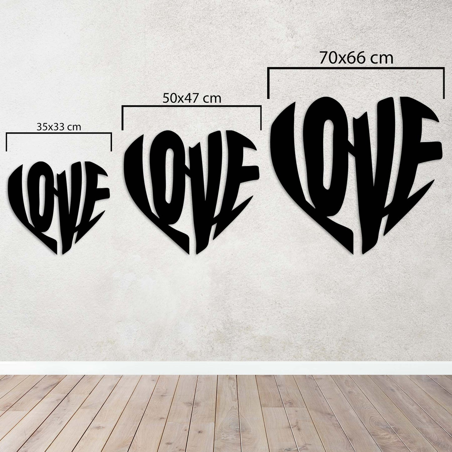 From the Heart: "LOVE" Metal Painting