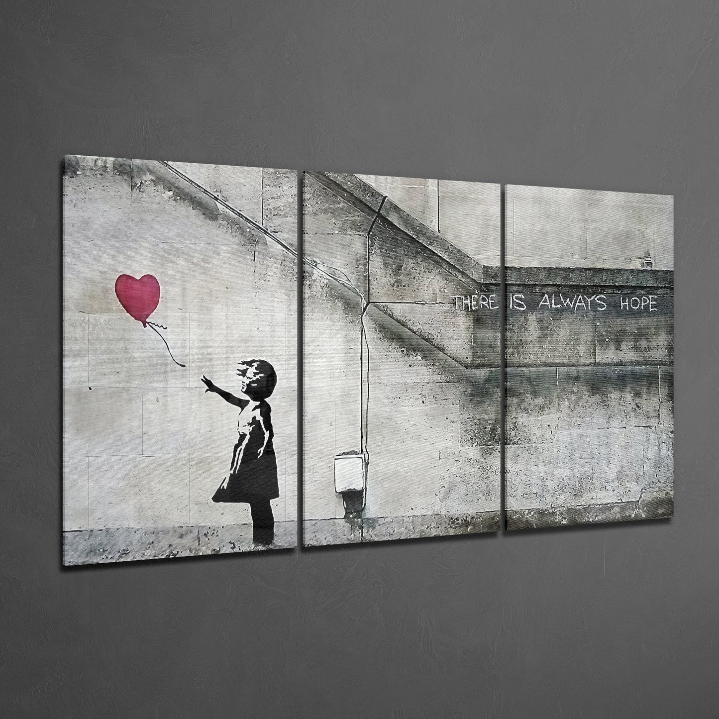 Kalp Balon - Banksy Mega Cam Tablo