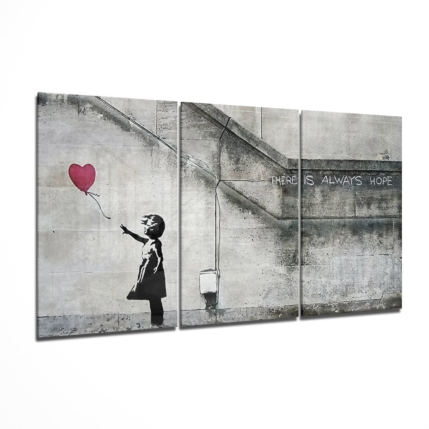 Kalp Balon - Banksy Mega Cam Tablo