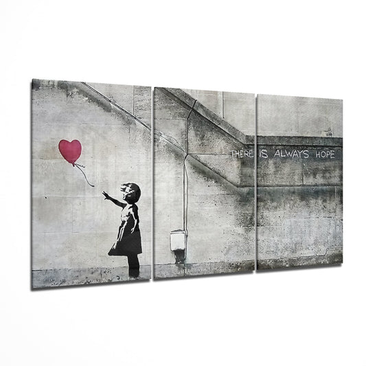 Kalp Balon - Banksy Mega Cam Tablo