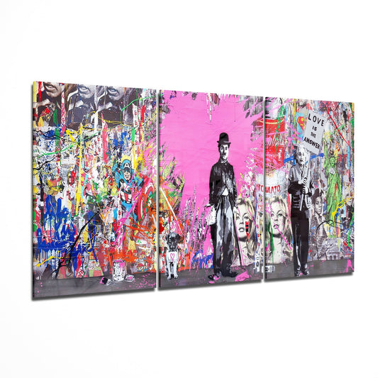 Charlie Chaplin - Banksy Mega Cam Tablo