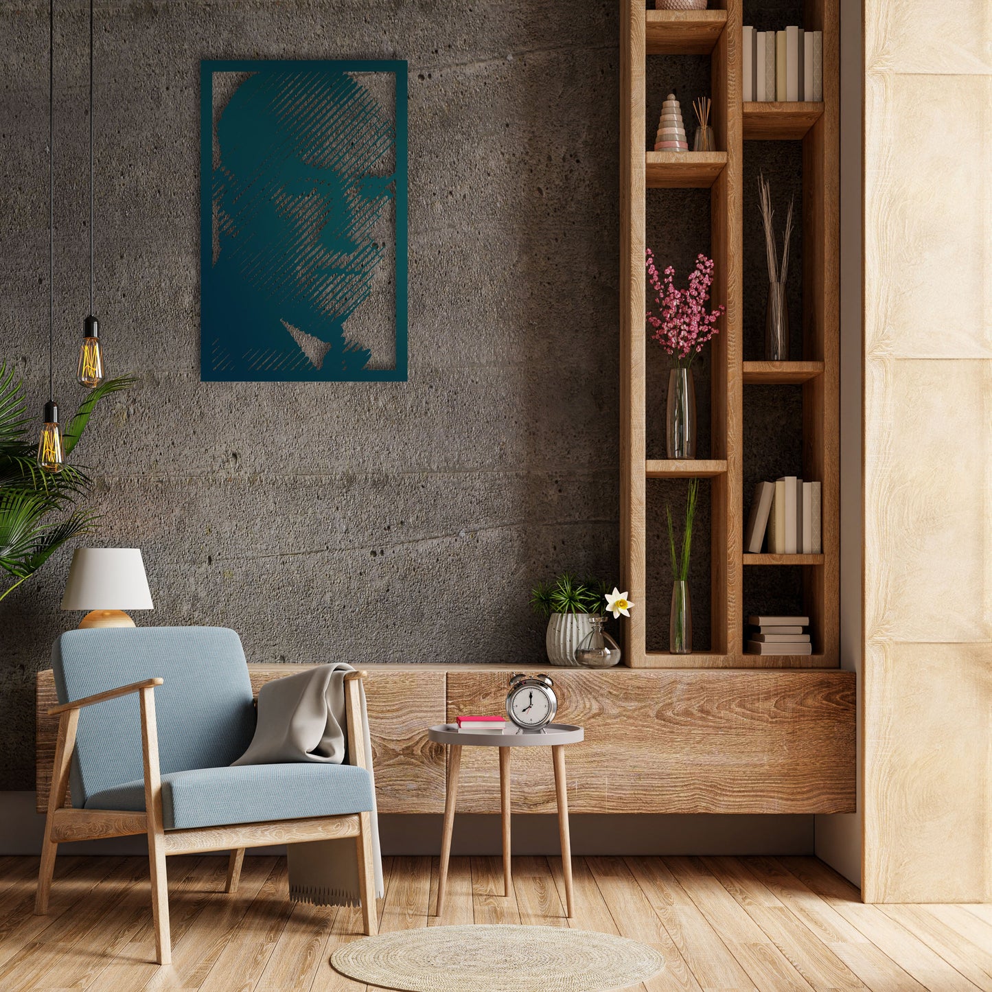 Modern Çizgilerde Bir Devlet Adamı: Atatürk Metal Tablo
