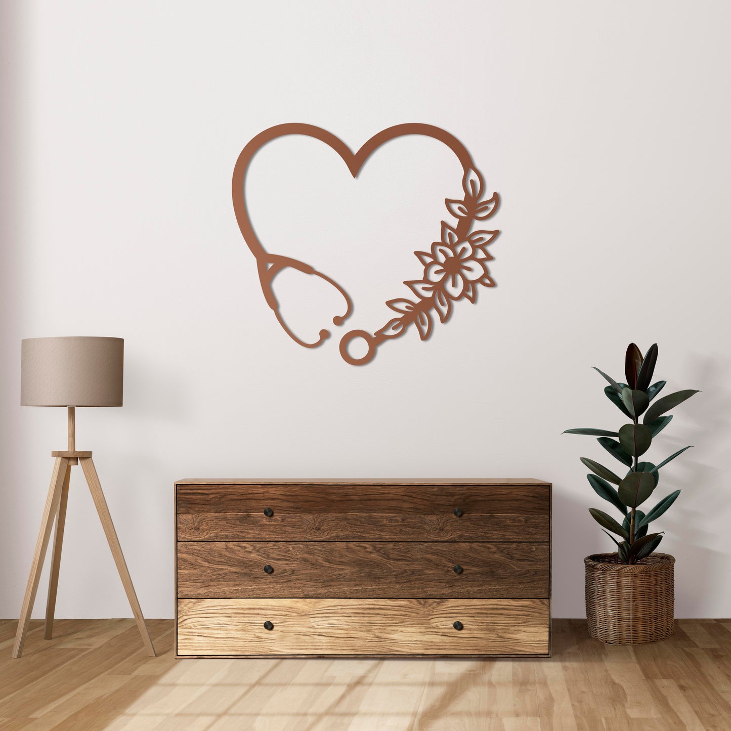 Heart of Healing Metal Painting