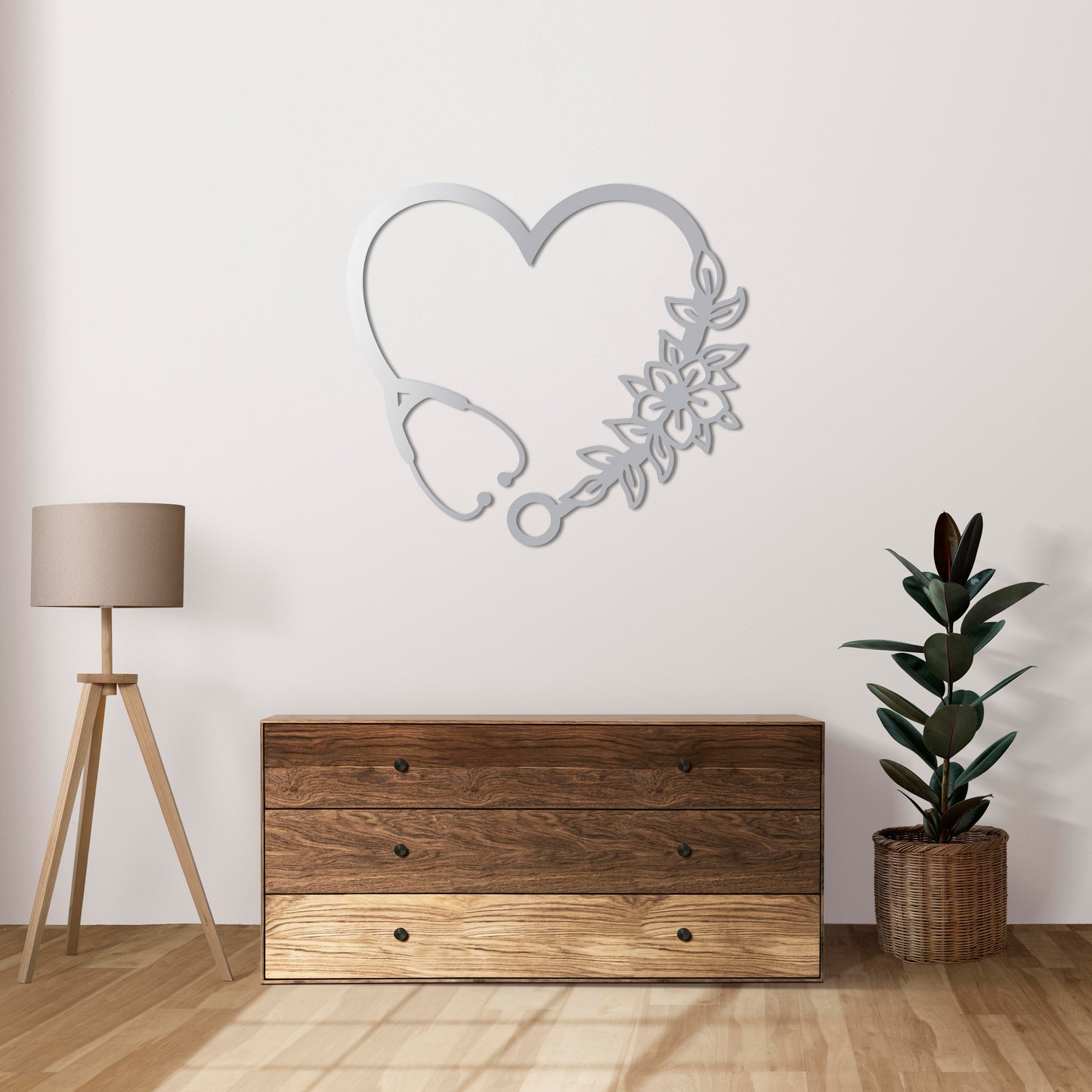 Heart of Healing Metal Painting