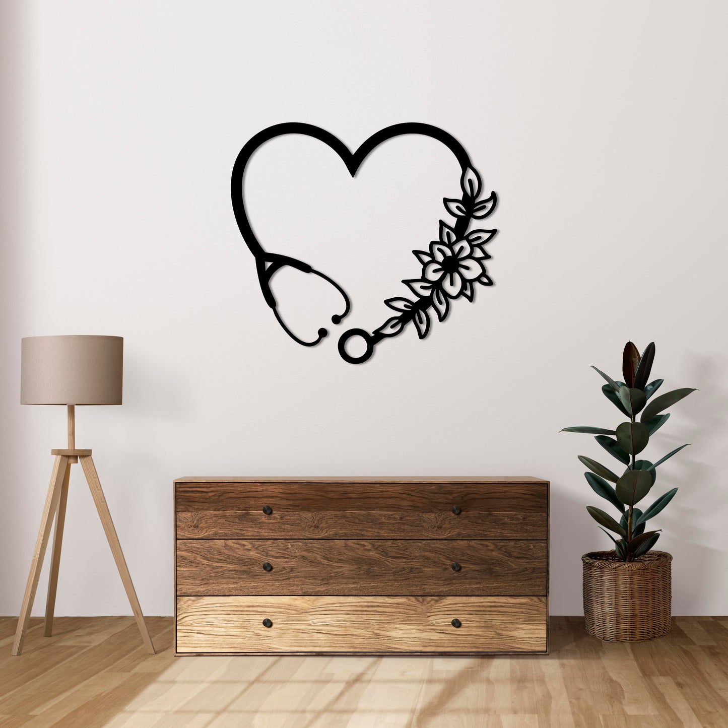 Heart of Healing Metal Painting