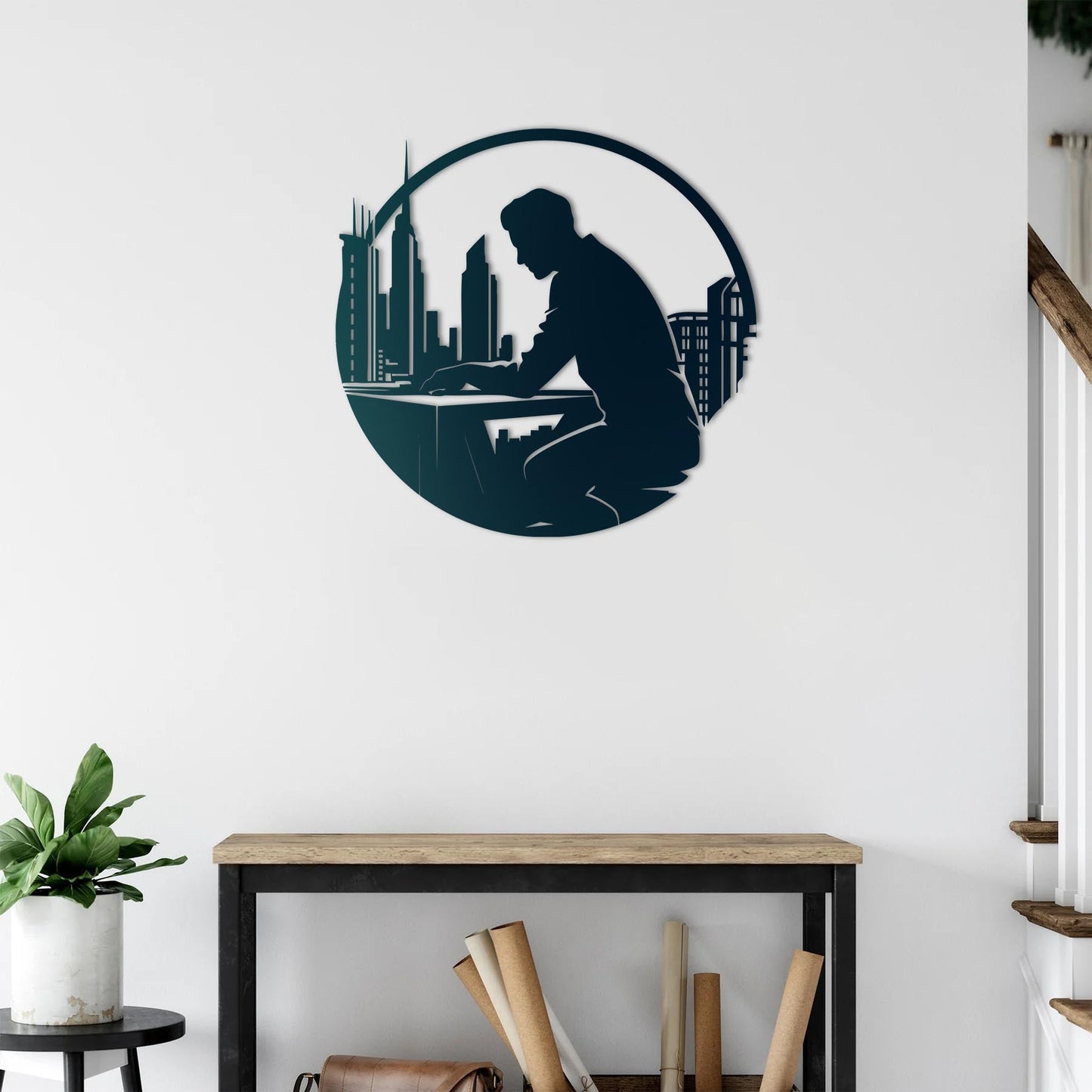 Architect of the City – Metal Painting