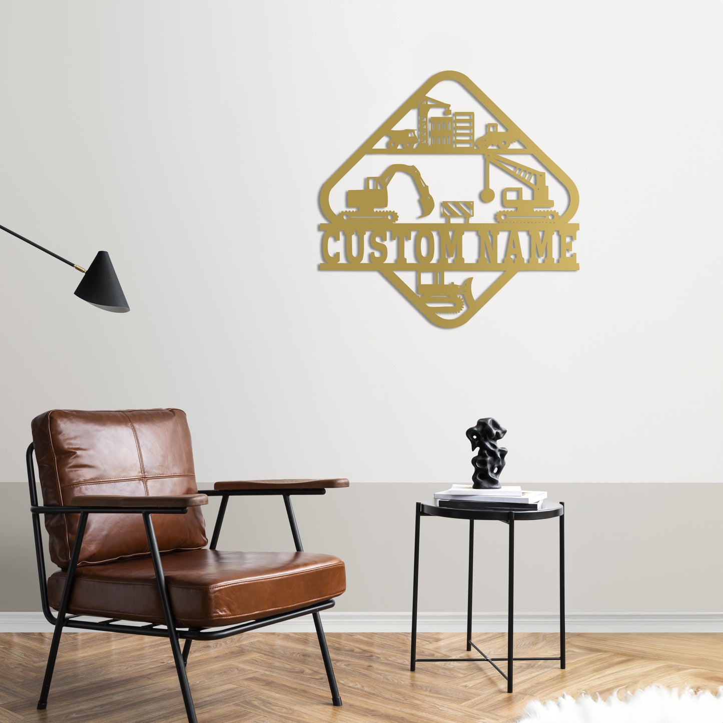 Construction Site Spirit – Customizable Metal Sign
