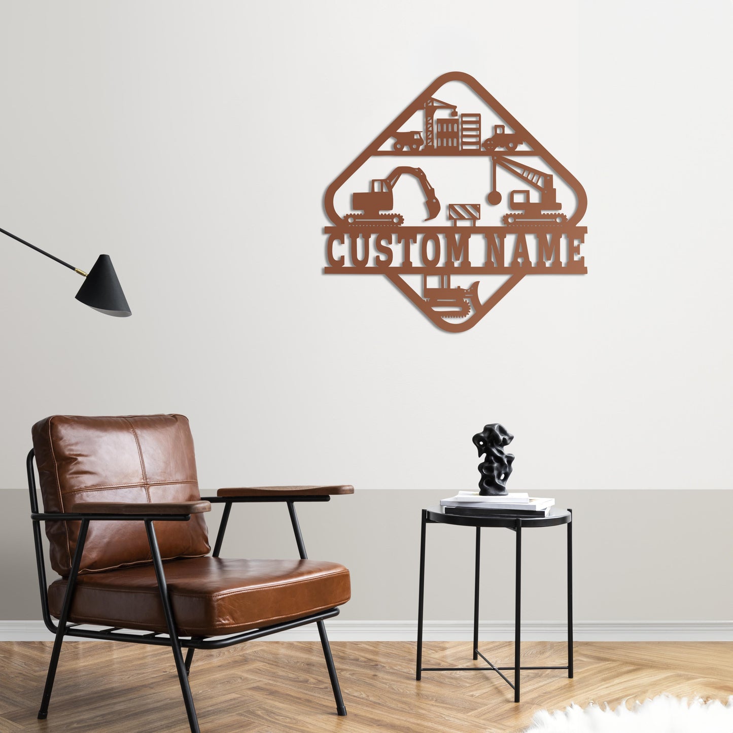 Construction Site Spirit – Customizable Metal Sign