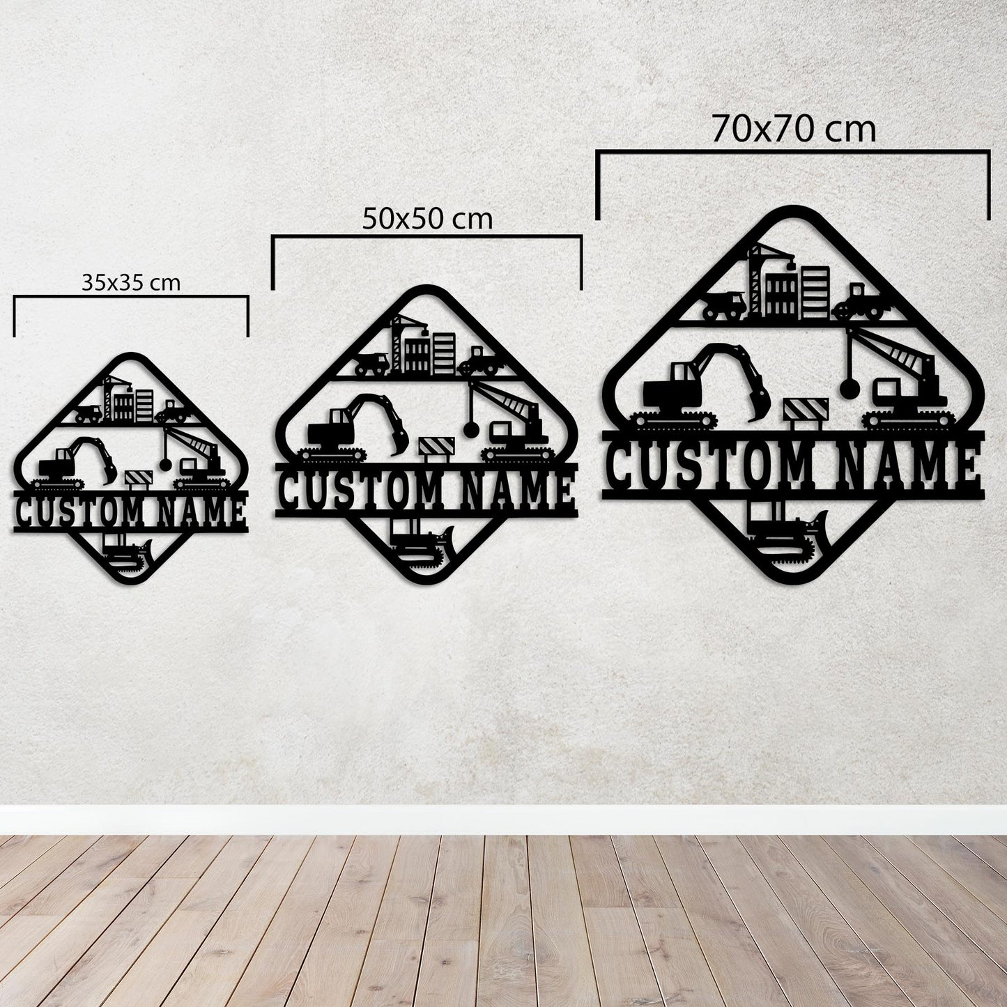 Construction Site Spirit – Customizable Metal Sign