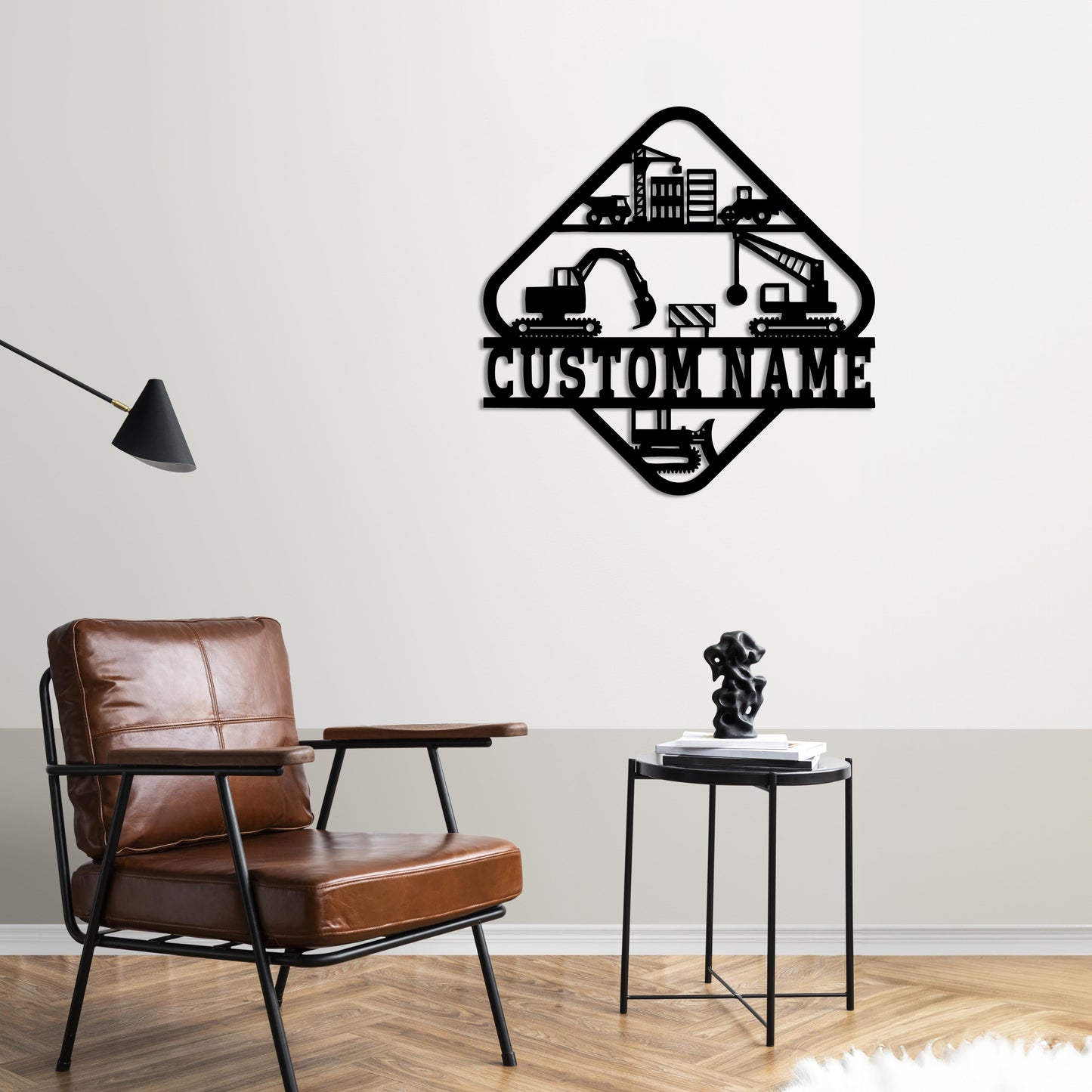Construction Site Spirit – Customizable Metal Sign