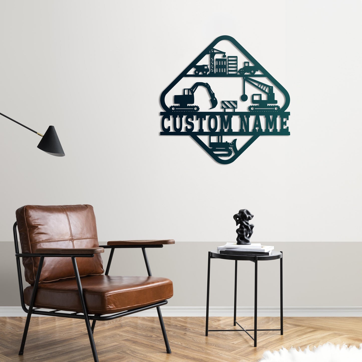 Construction Site Spirit – Customizable Metal Sign