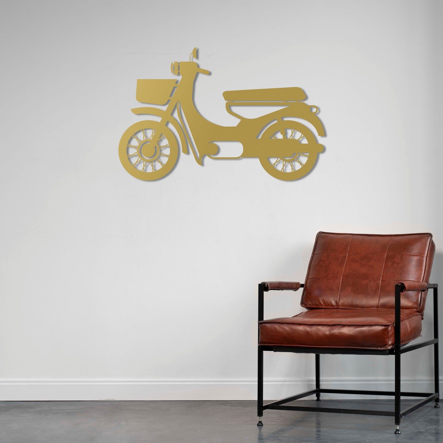 Retro Scooter – Metal Motorcycle Wall Decor