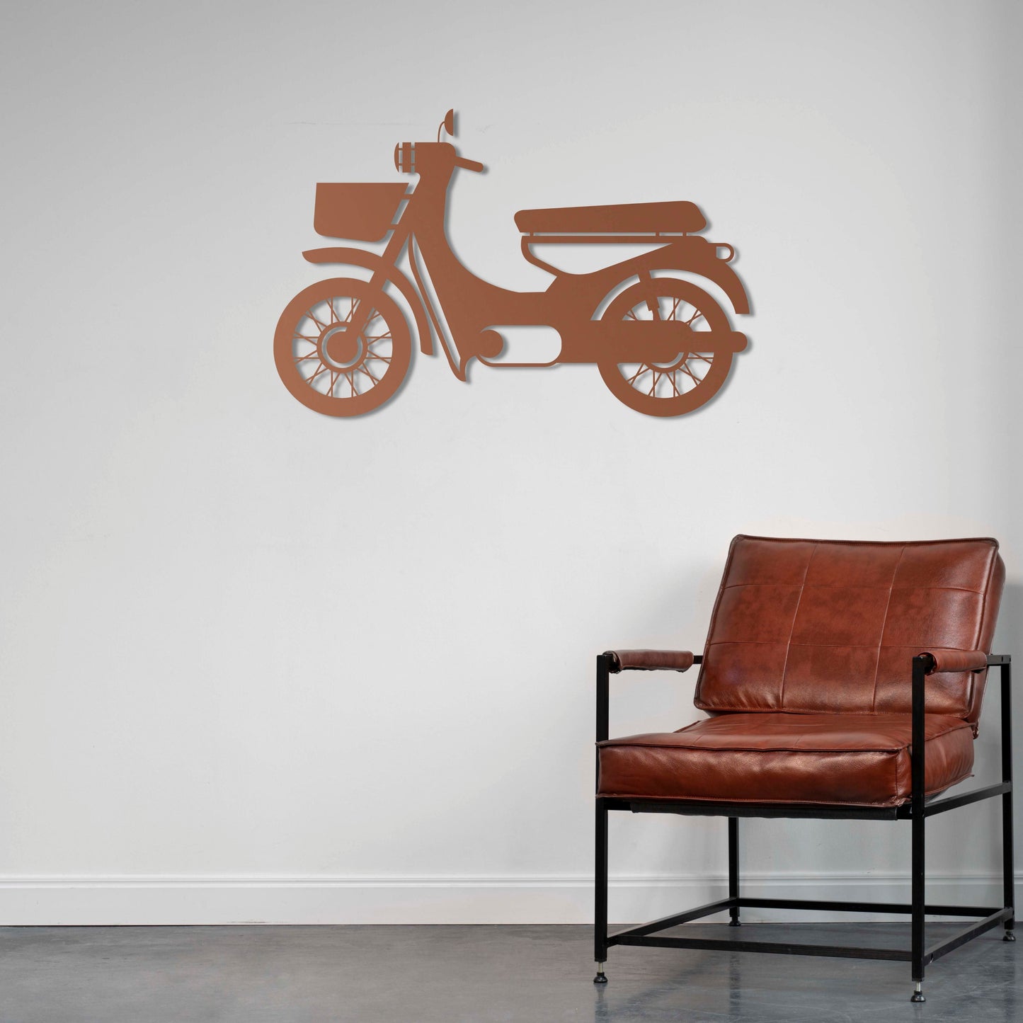Retro Scooter – Metal Motorcycle Wall Decor