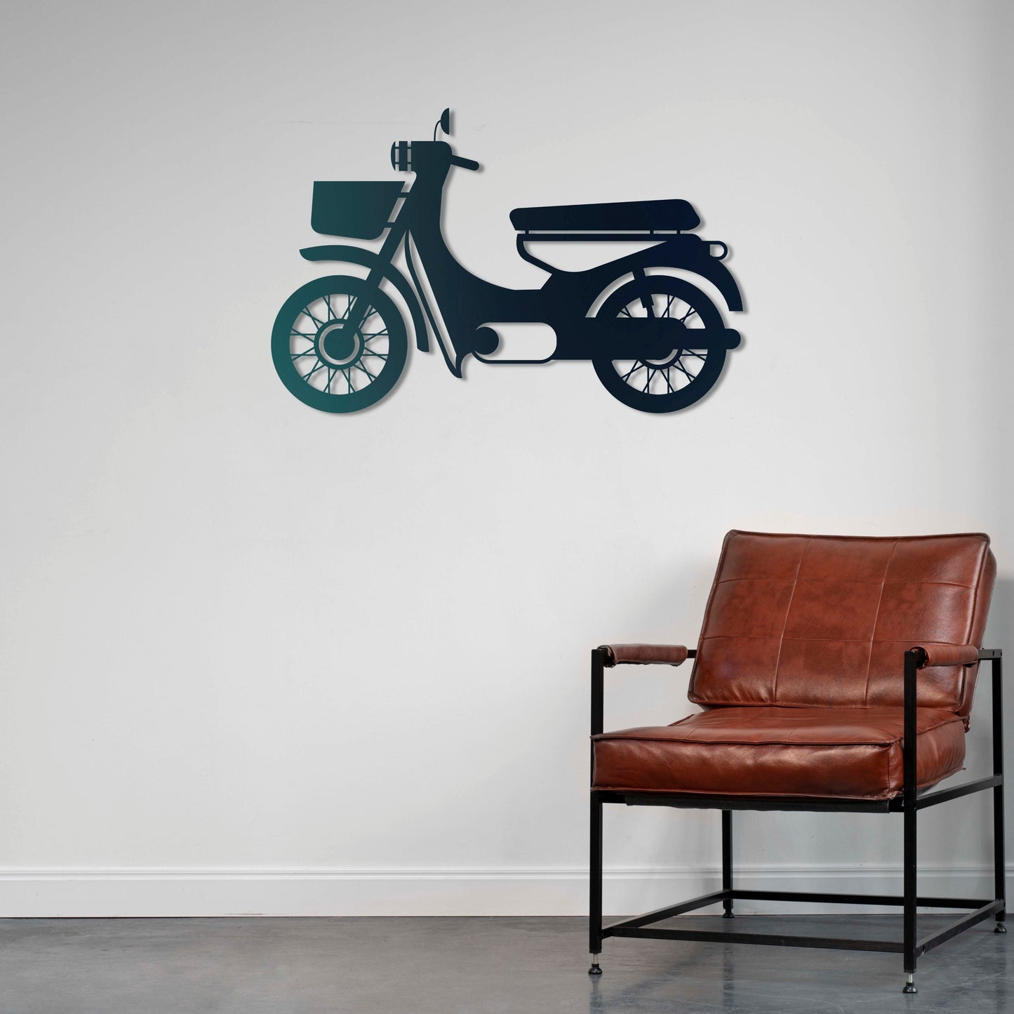 Retro Scooter – Metal Motorcycle Wall Decor