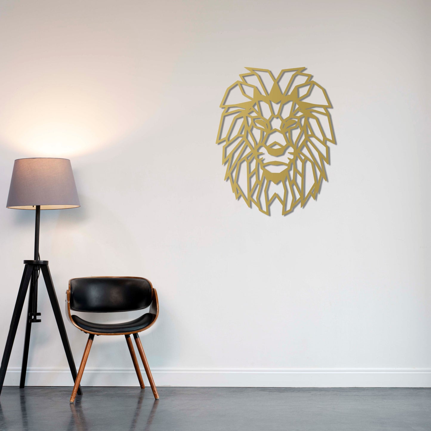 Modern Aslan Sanatı Metal Tablo