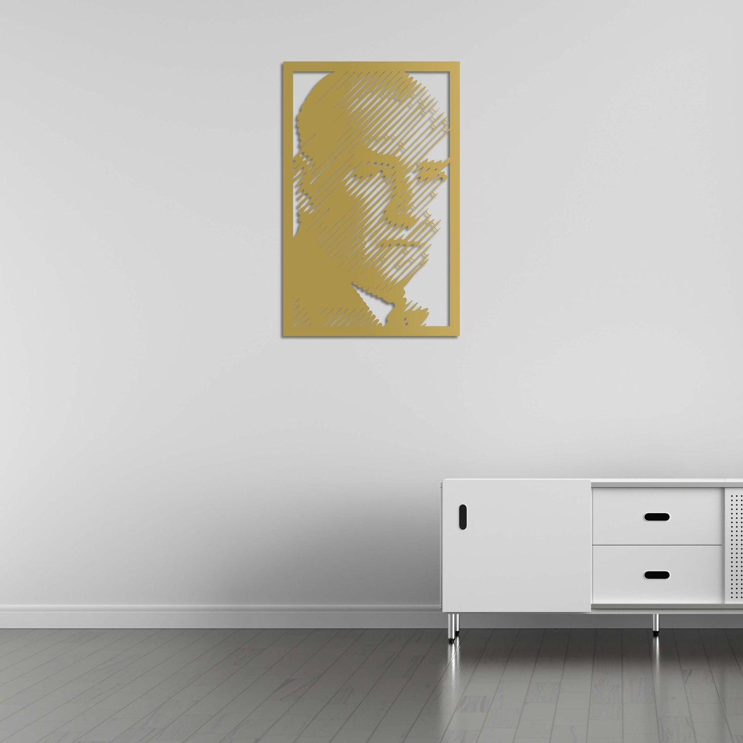 Modern Çizgilerde Bir Devlet Adamı: Atatürk Metal Tablo