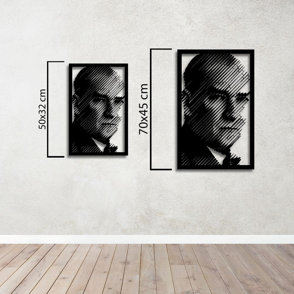 Modern Çizgilerde Bir Devlet Adamı: Atatürk Metal Tablo