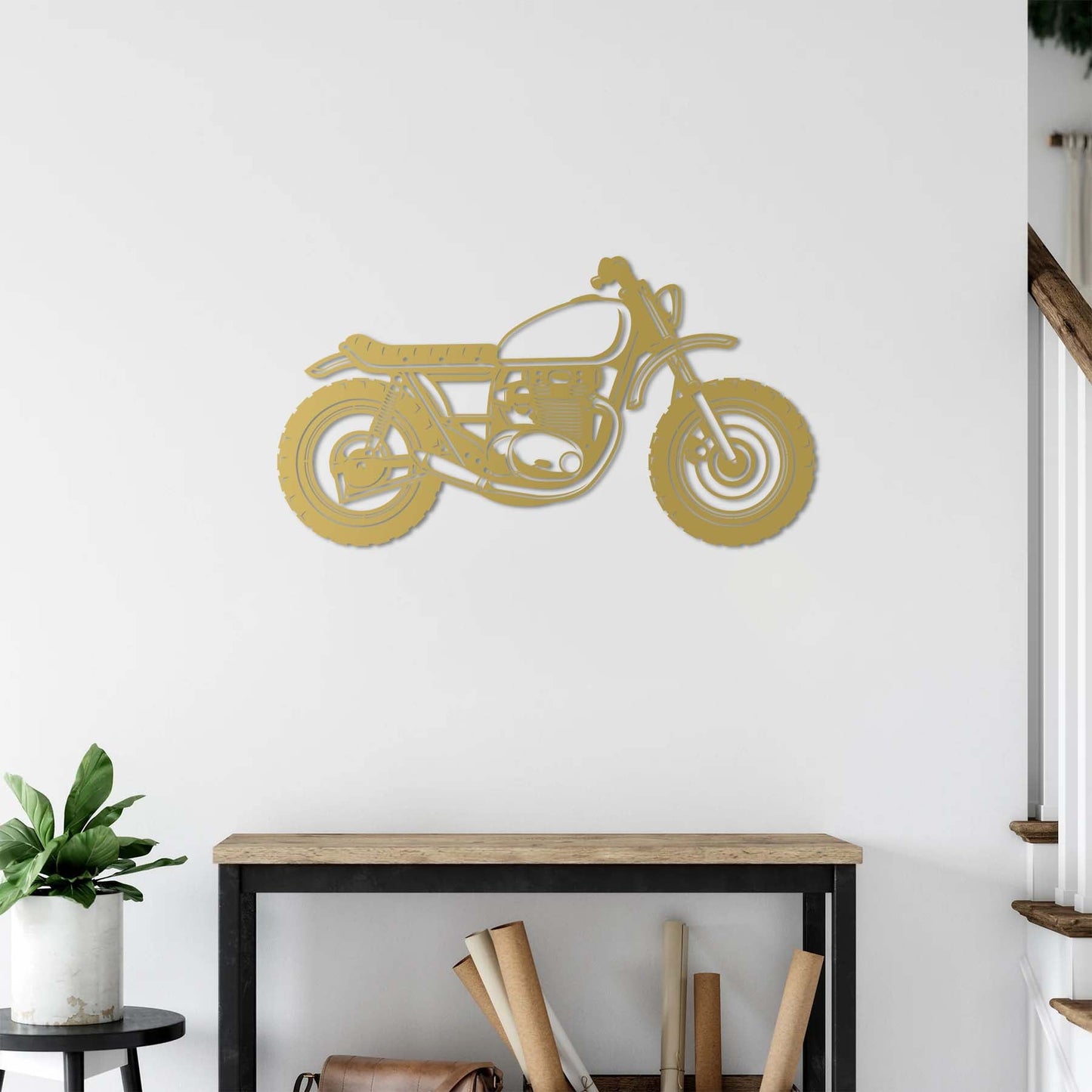 Motokros Tutkusu – Metal Motosiklet Duvar Dekoru