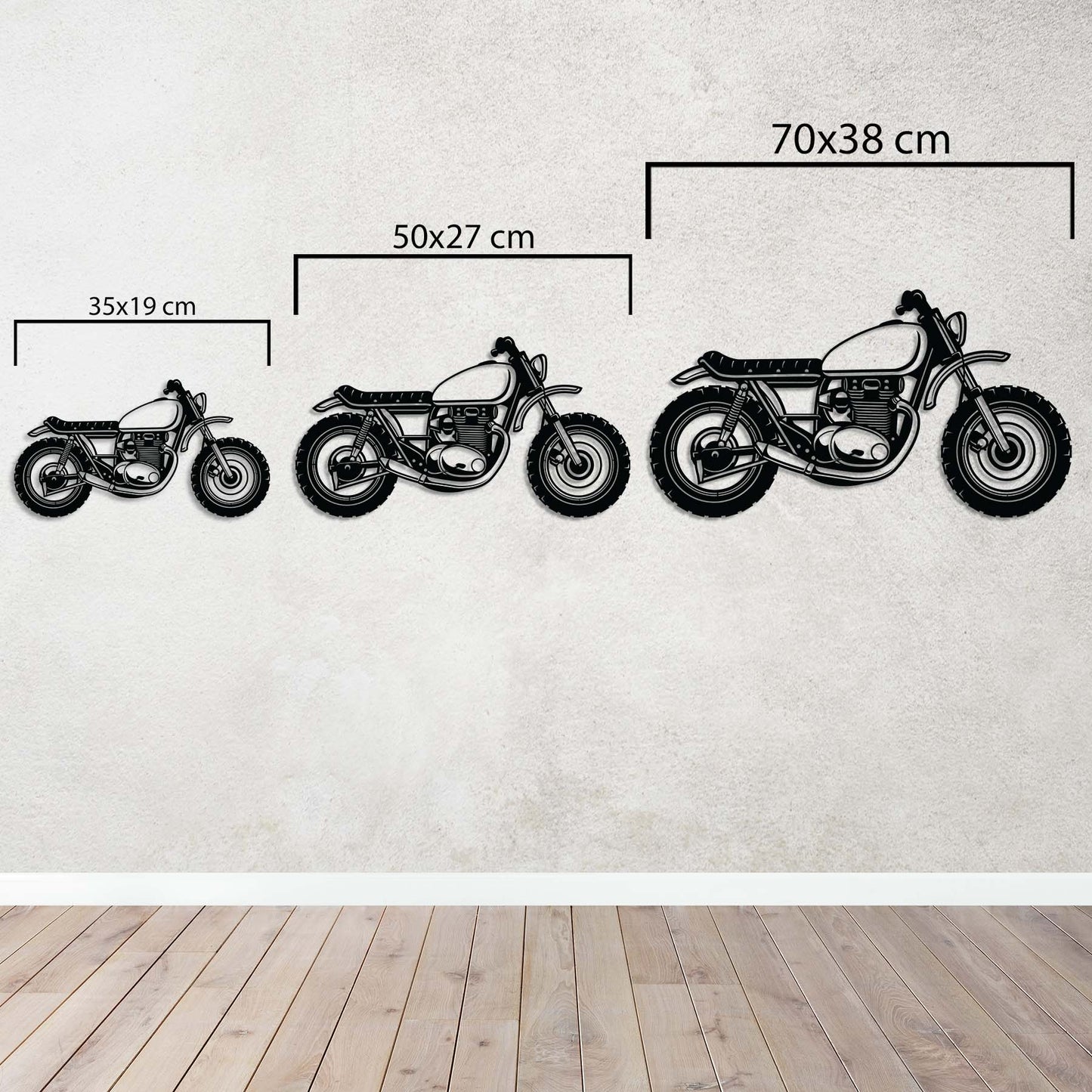 Motokros Tutkusu – Metal Motosiklet Duvar Dekoru