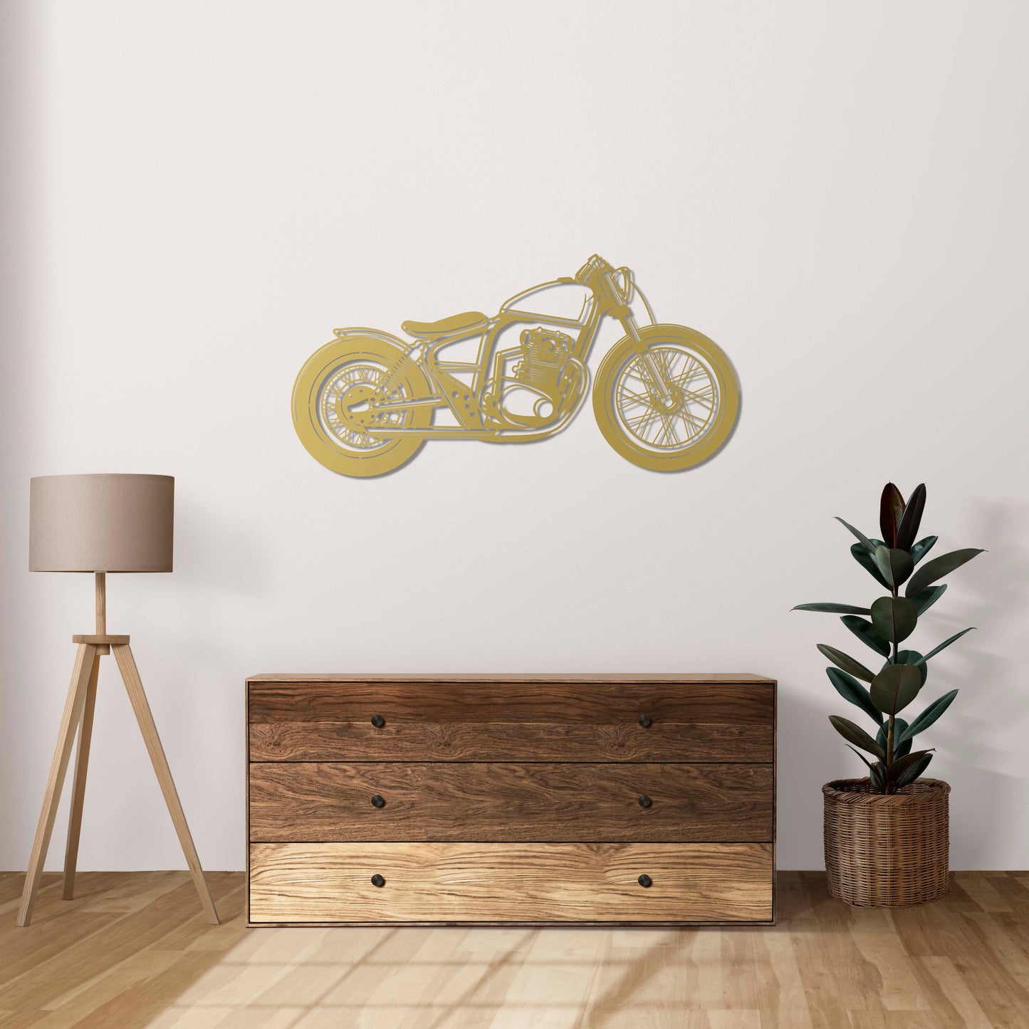 Classic Bobber – Metal Motorcycle Wall Decor