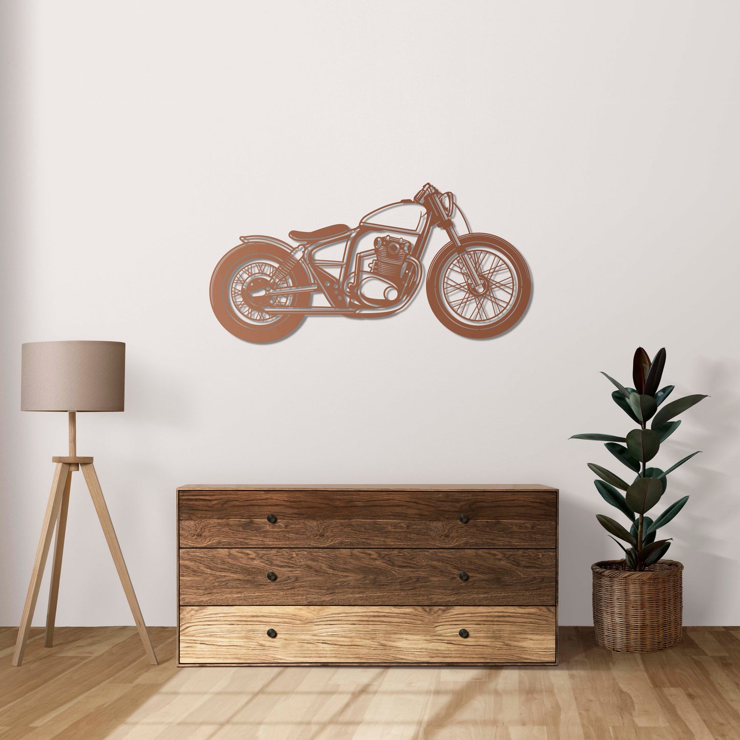 Classic Bobber – Metal Motorcycle Wall Decor