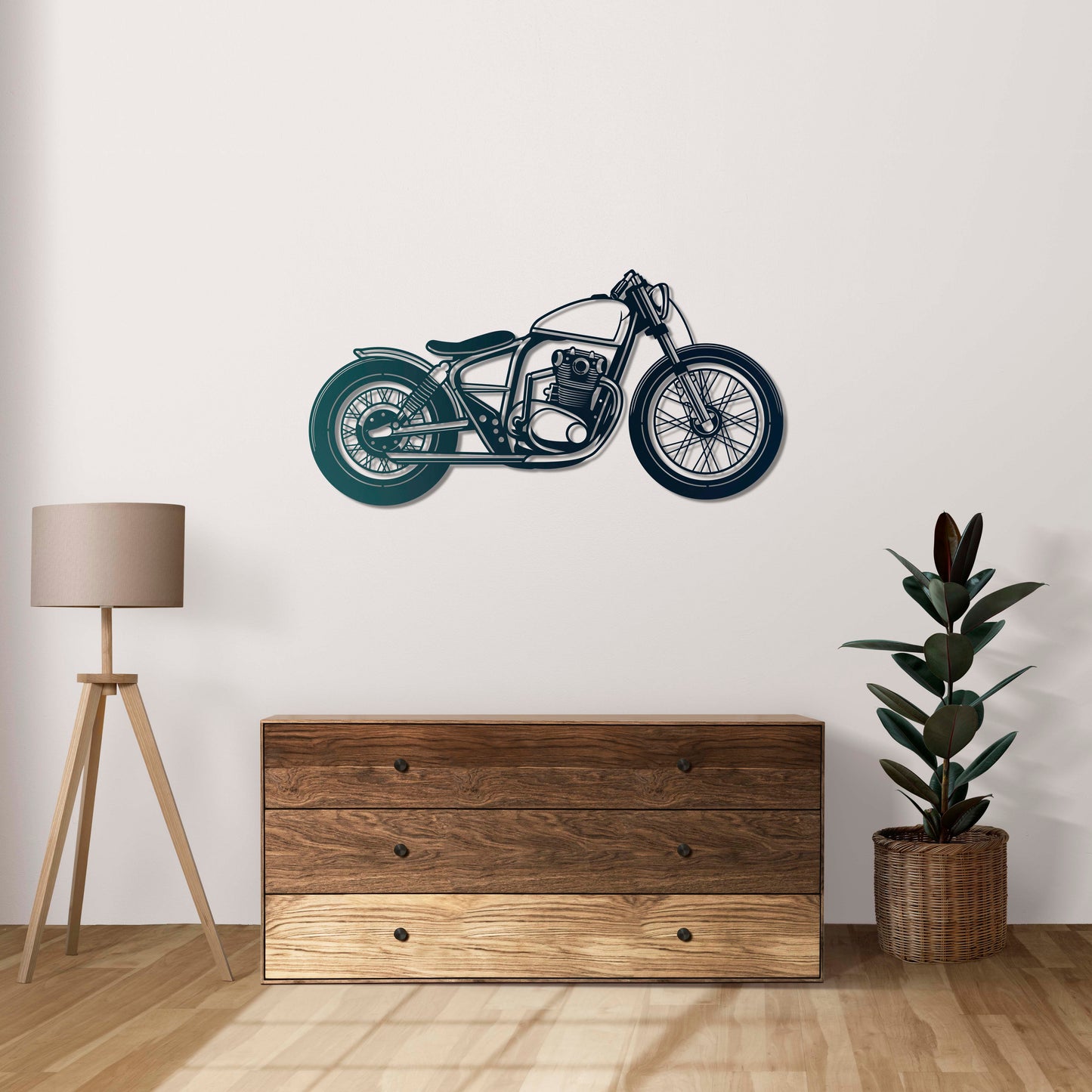 Classic Bobber – Metal Motorcycle Wall Decor