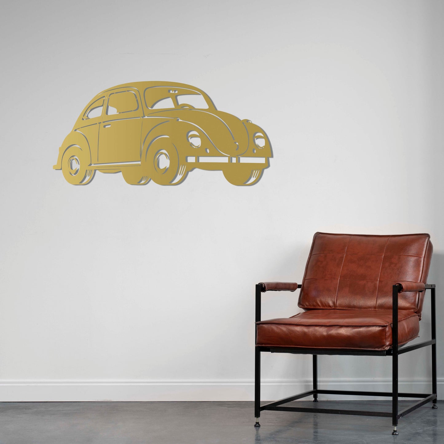 Nostalgic Beetle Metal Painting