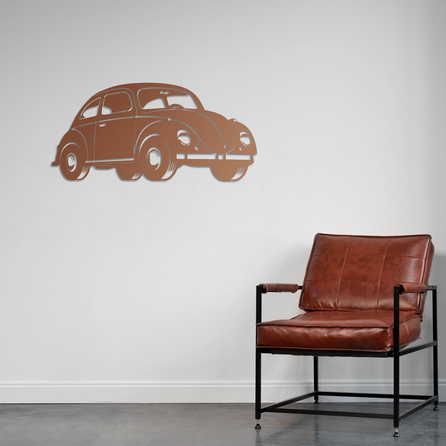 Nostalgic Beetle Metal Painting