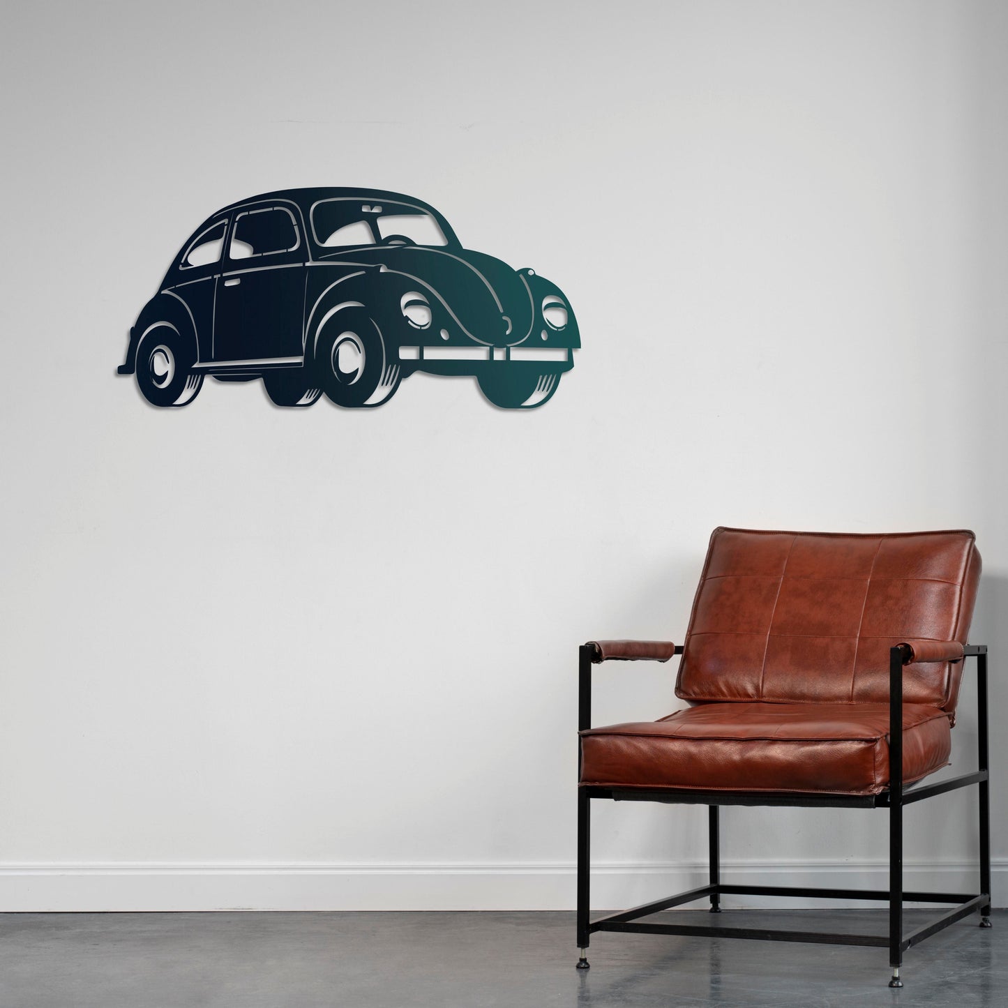 Nostalgic Beetle Metal Painting