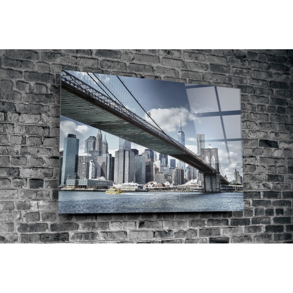 Brooklyn Köprüsü Cam Tablo