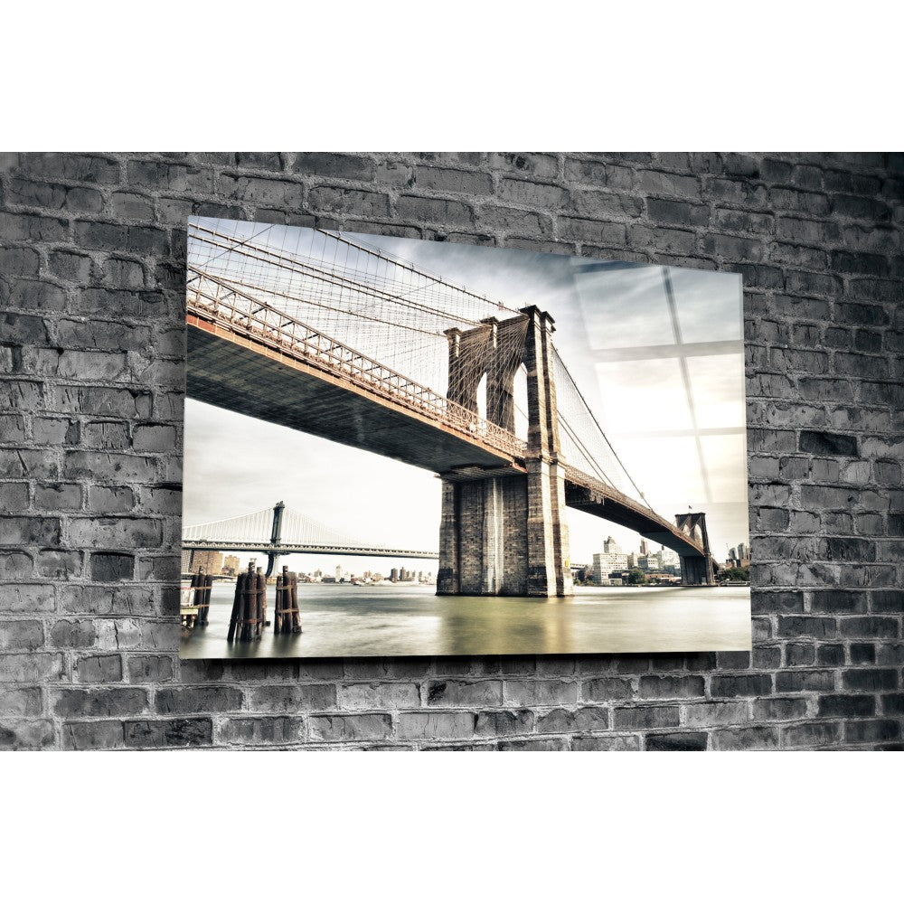 Brooklyn Köprüsü Cam Tablo
