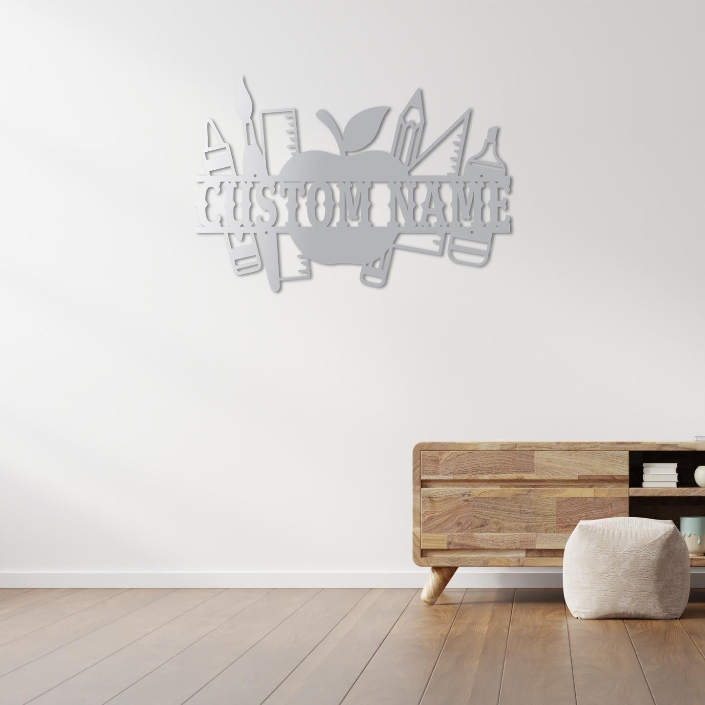 Personalized Teacher Metal Wall Decor on the Pursuit of Knowledge