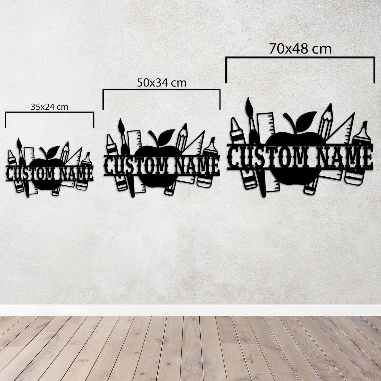 Personalized Teacher Metal Wall Decor on the Pursuit of Knowledge