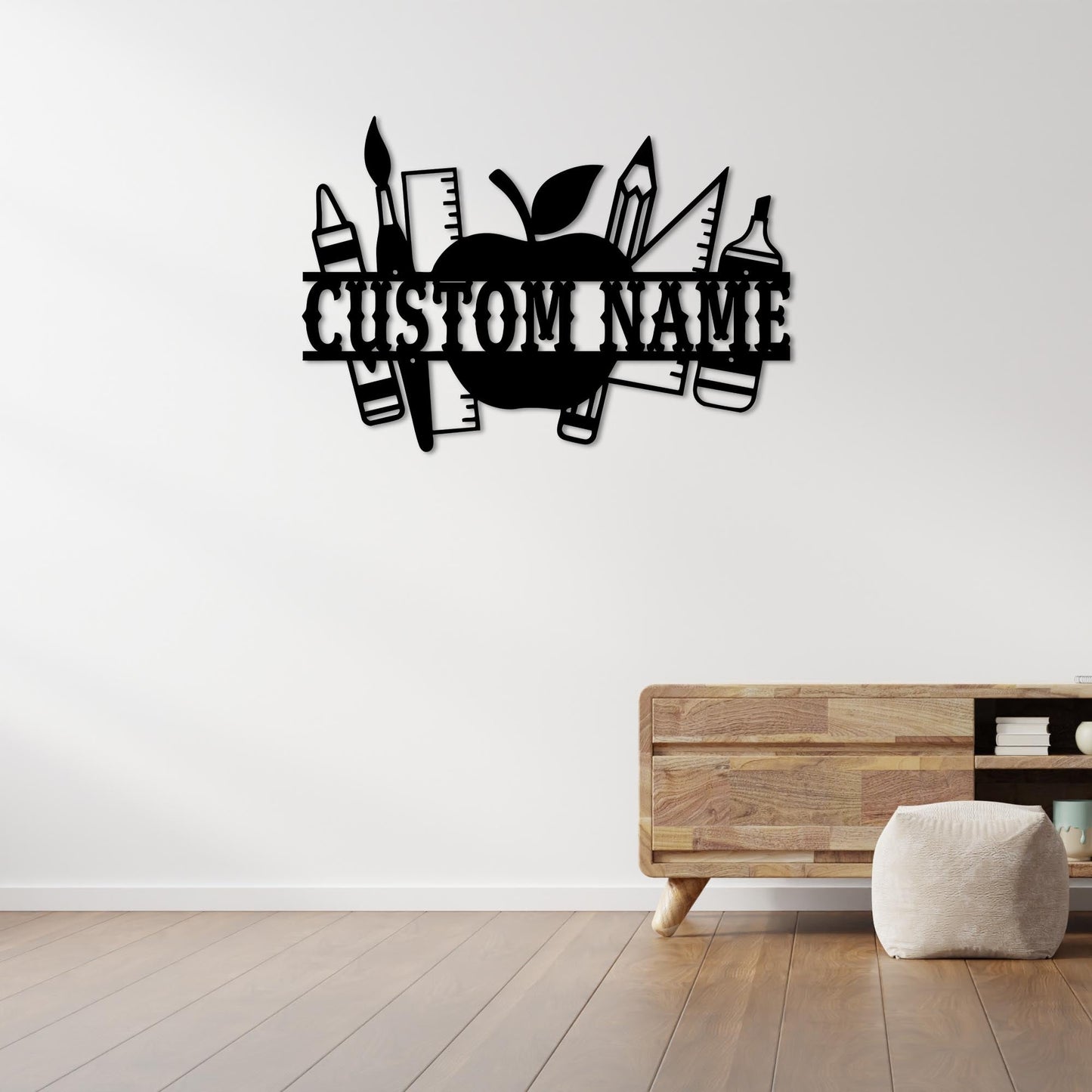Personalized Teacher Metal Wall Decor on the Pursuit of Knowledge