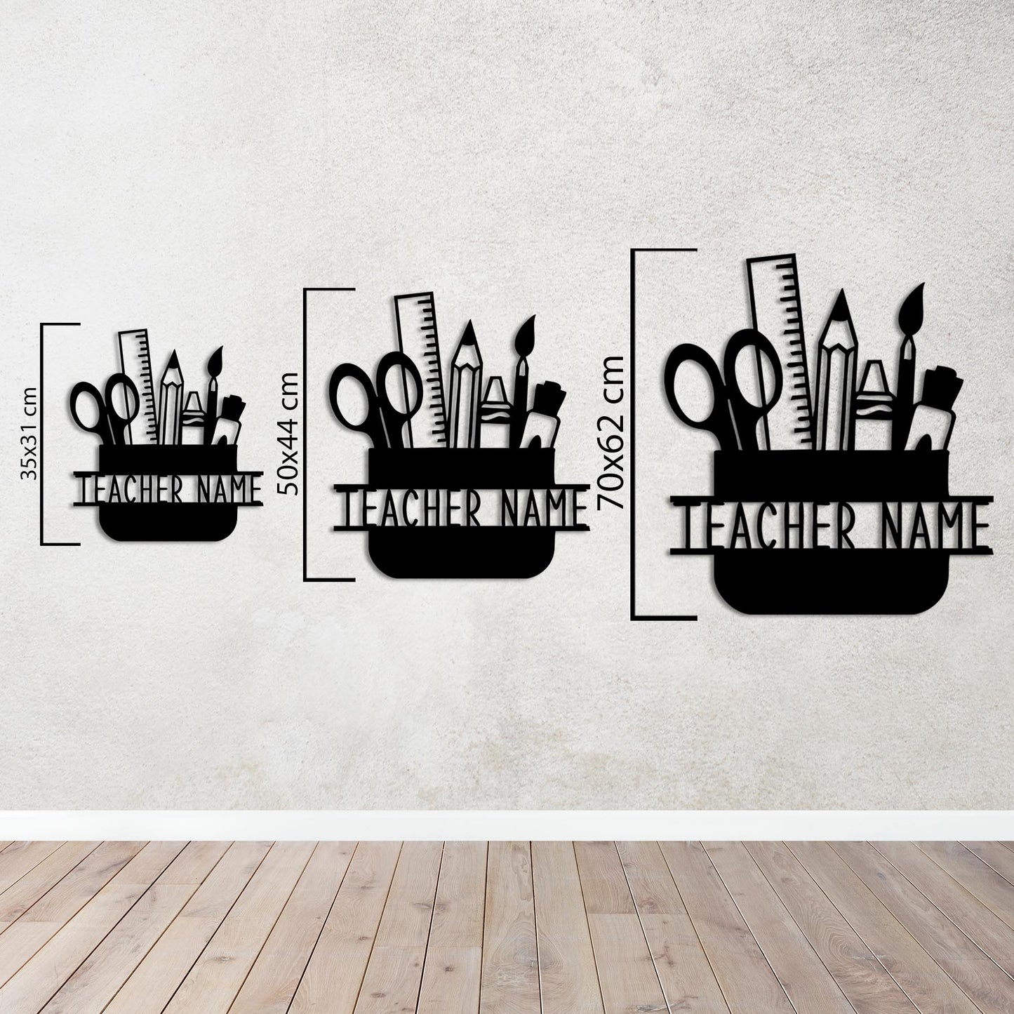 Pencil Case Personalized Teacher Chart