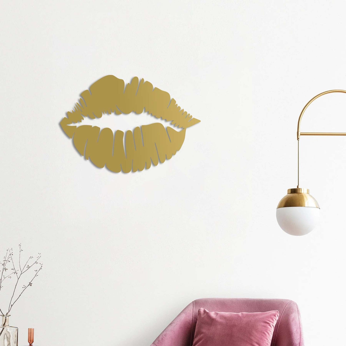 Silent Passion: Kiss Metal Painting