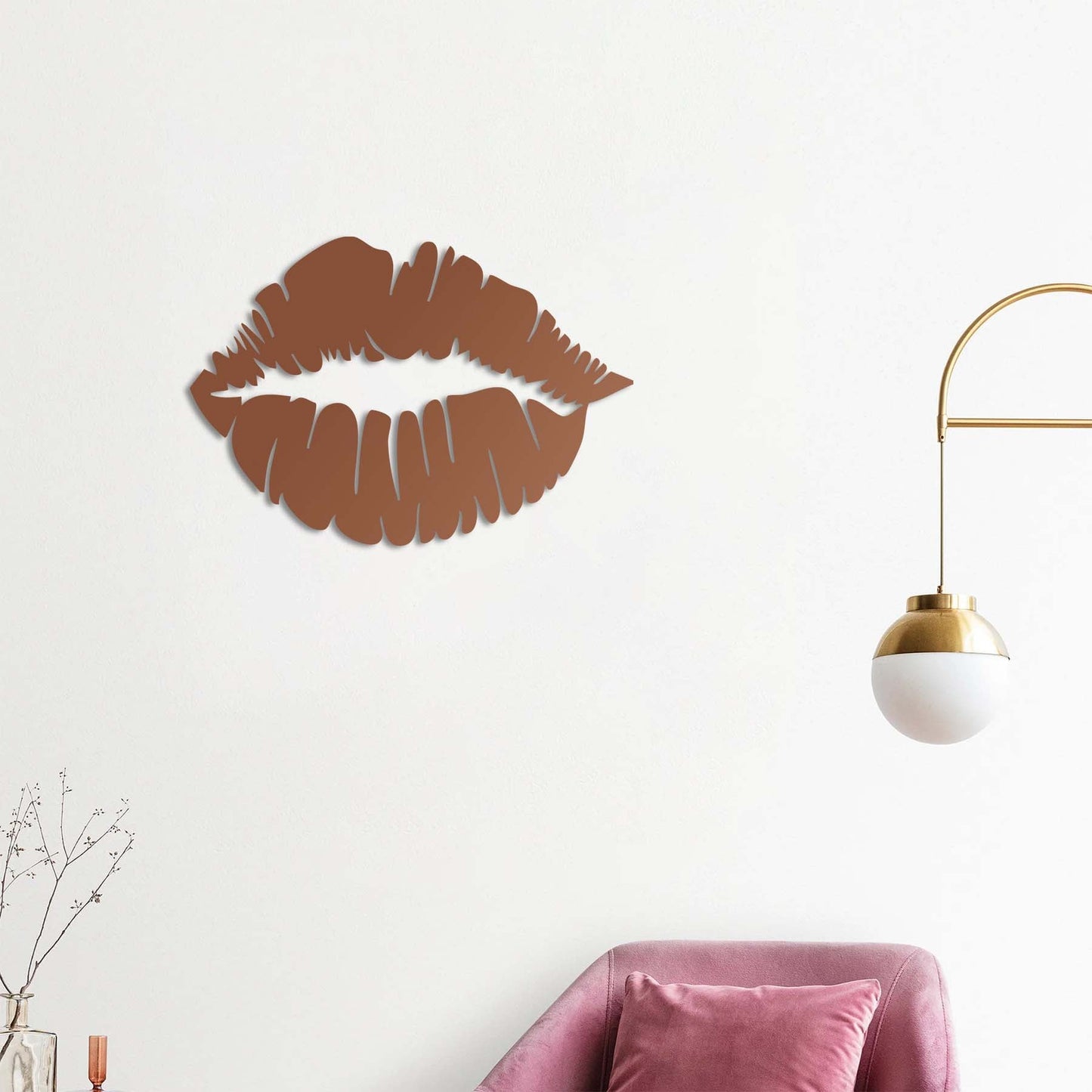 Silent Passion: Kiss Metal Painting